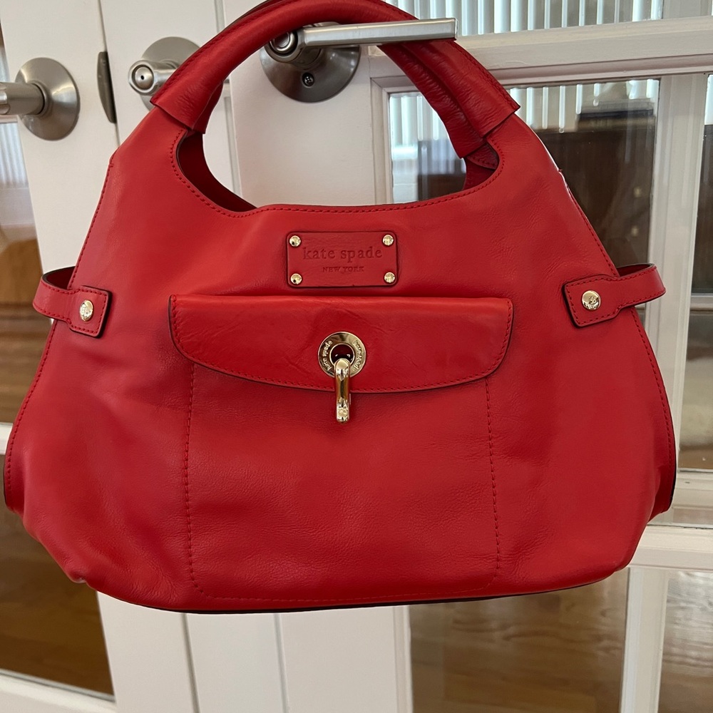 Kate Spade Red Leather Satchel